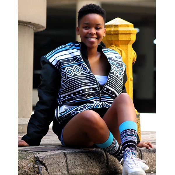 Nqadu Design Bomber Jacket - Image 3