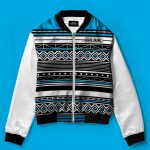 Nqadu Unisex white Bomber Jacket