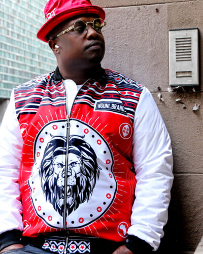 Thokoza - Bomber Jacket - MEN (white sleeves)