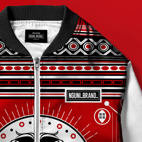 Thokoza - Bomber Jacket - WOMEN (white sleeves) - Image 4