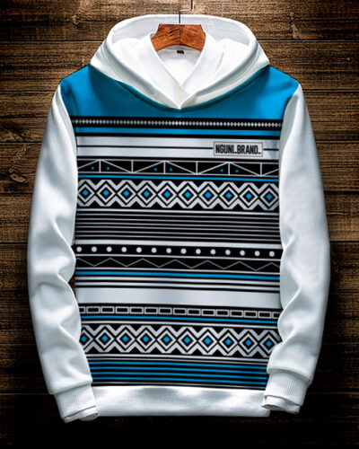 Nqadu Unisex White HOODIE