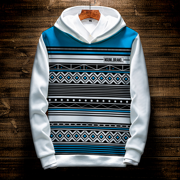 Nqadu Unisex White HOODIE