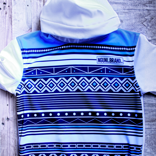 Nqadu Unisex White HOODIE - Image 2