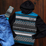 Nqadu Unisex black HOODIE