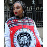 Thokoza - Bomber Jacket - WOMEN (white sleeves)